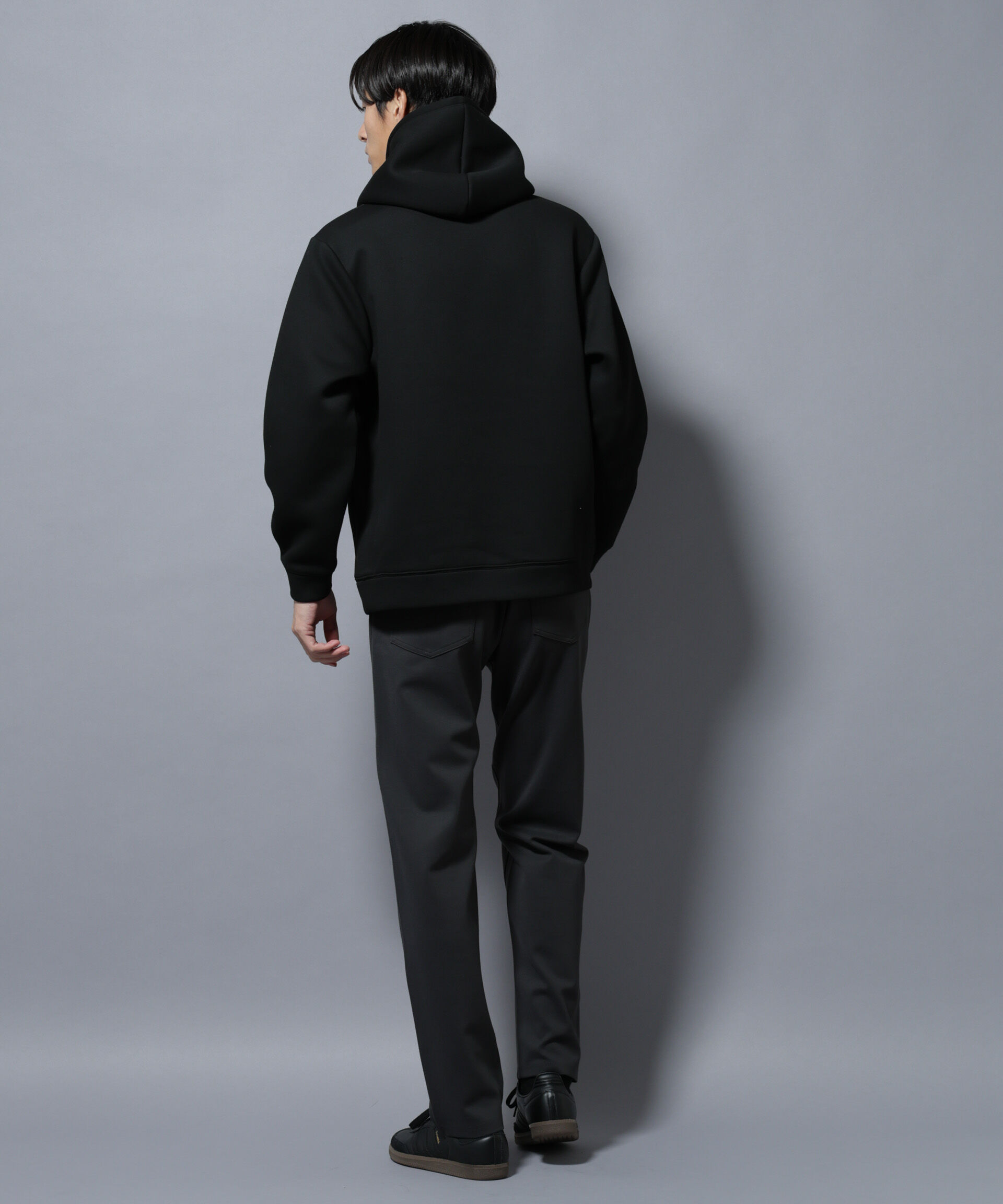 nano･universe「パネルダンボールフーディー 長袖(セットアップ可)」|Tシャツ・カットソー|