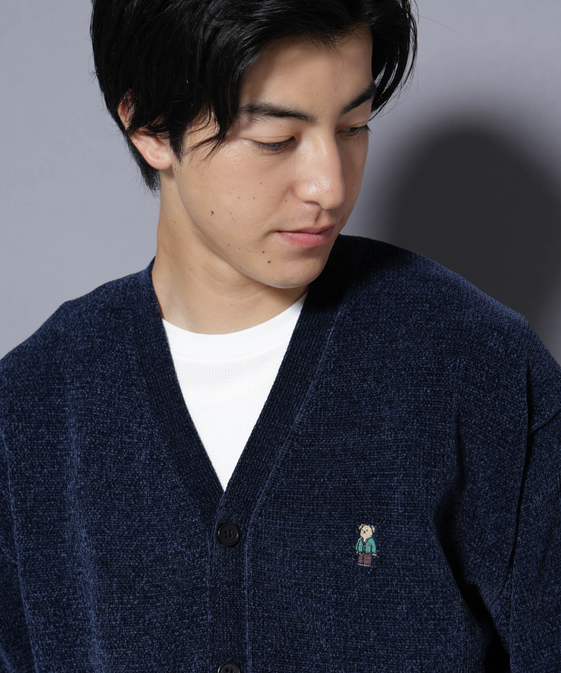 nano･universe「ナノベアモールニットカーディガン」|ニット・セーター|