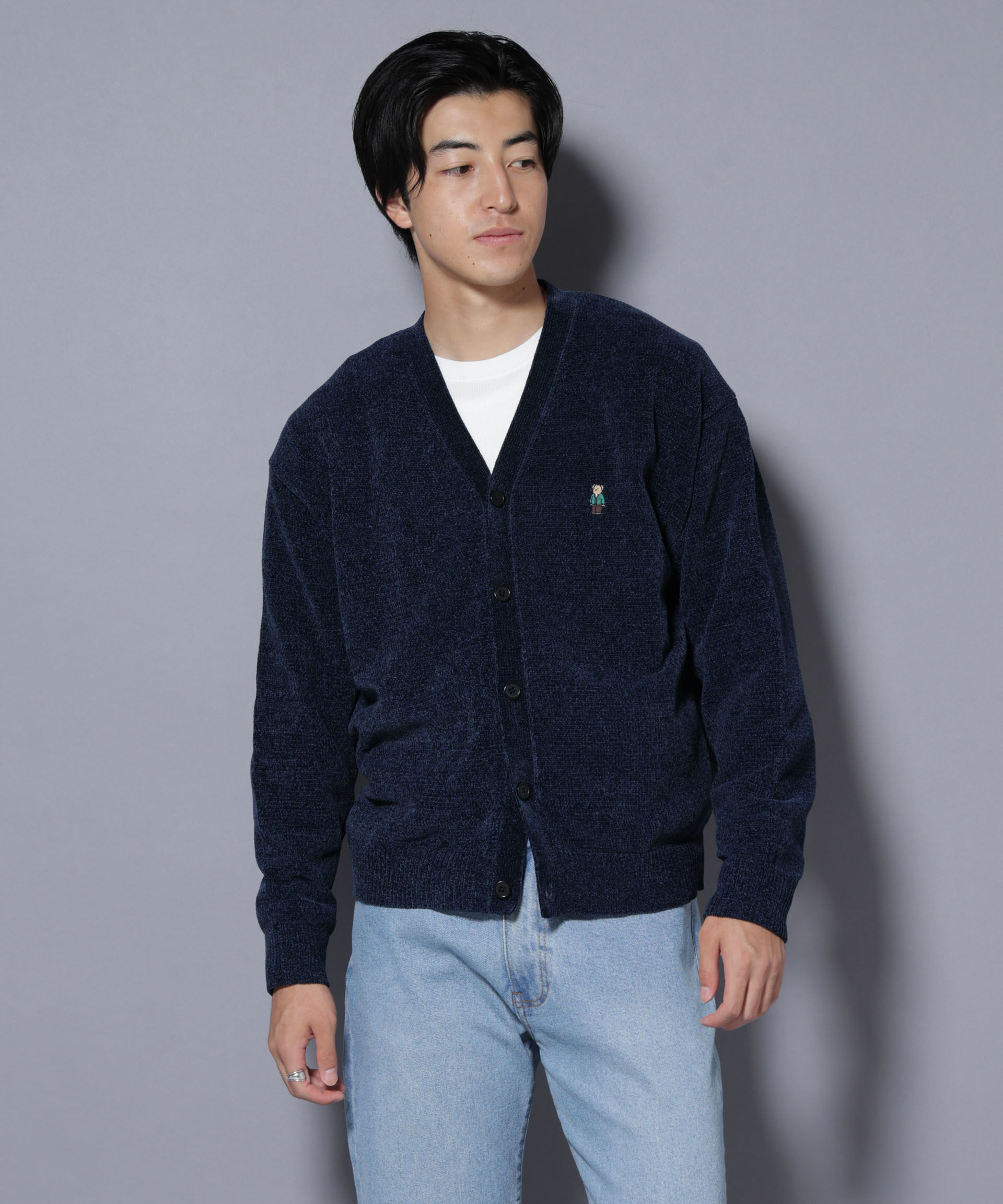 nano･universe「ナノベアモールニットカーディガン」|ニット・セーター|