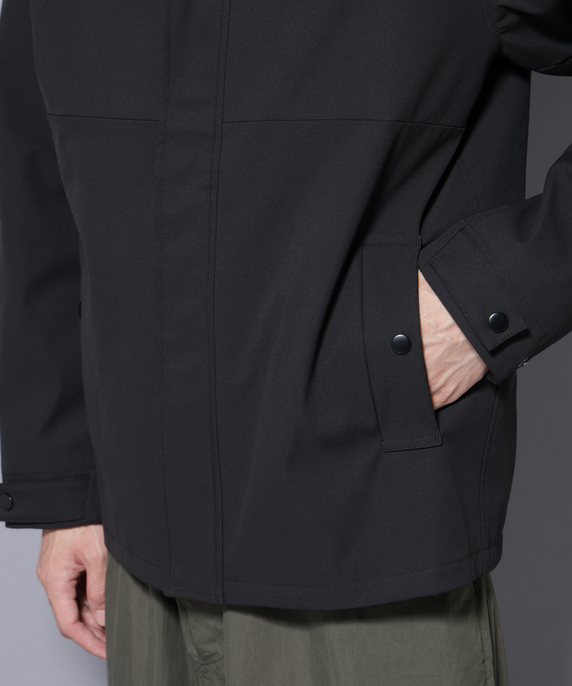 nano･universe「ボンディングウォームパーカー」|ブルゾン・スタジャン|