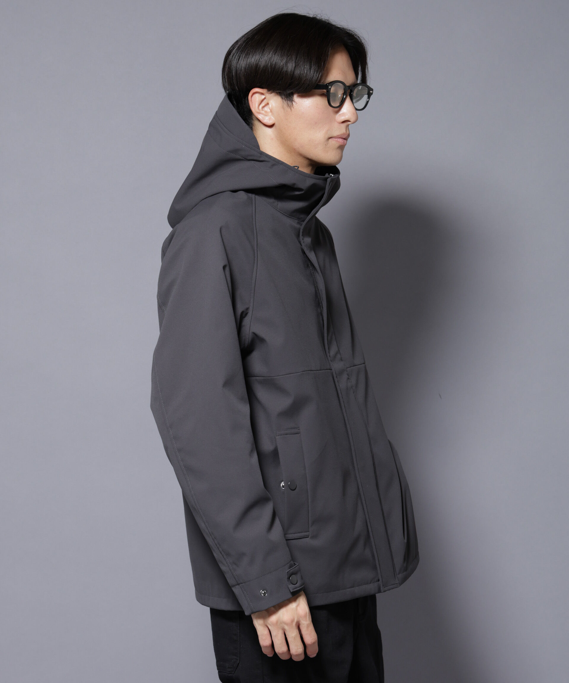 nano･universe「ボンディングウォームパーカー」|ブルゾン・スタジャン|