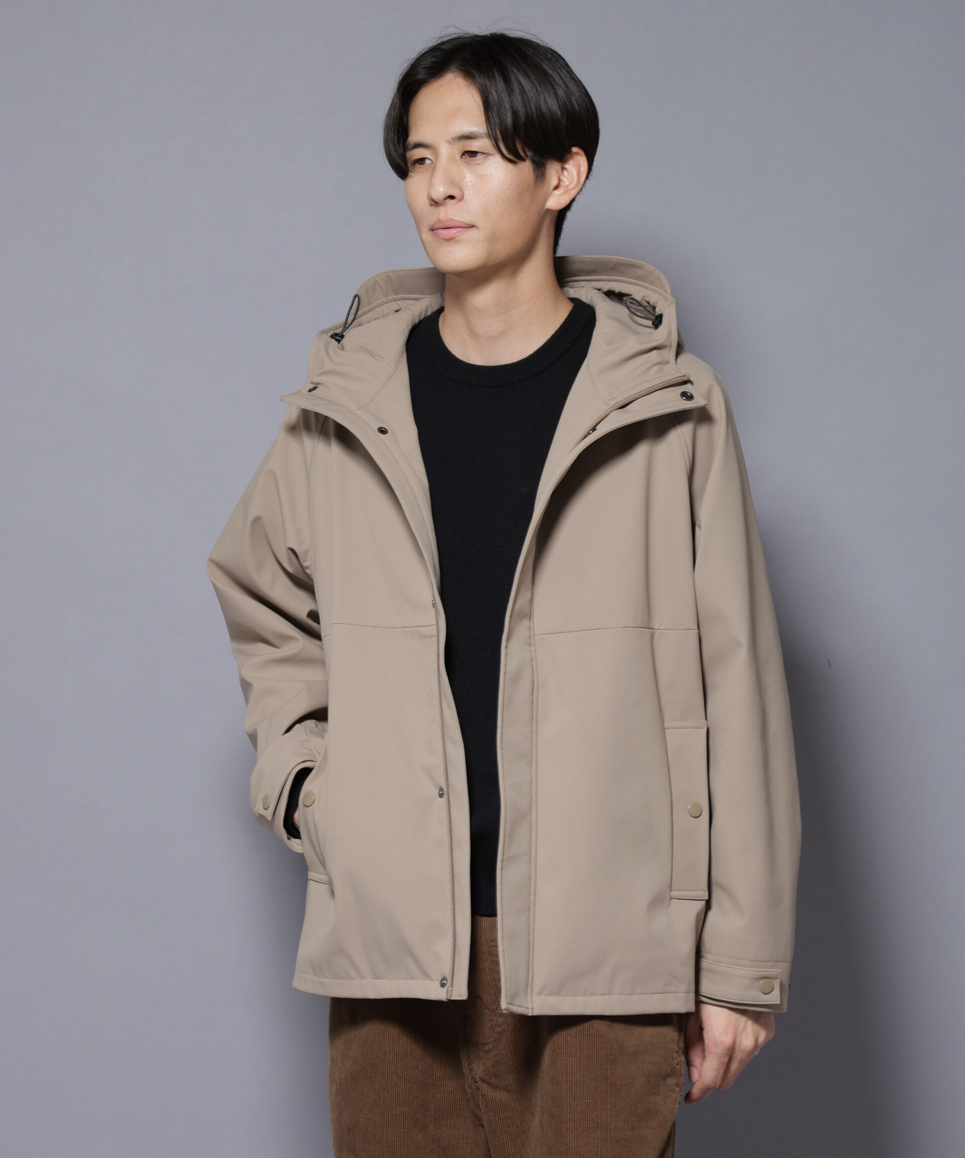 nano･universe「ボンディングウォームパーカー」|ブルゾン・スタジャン|