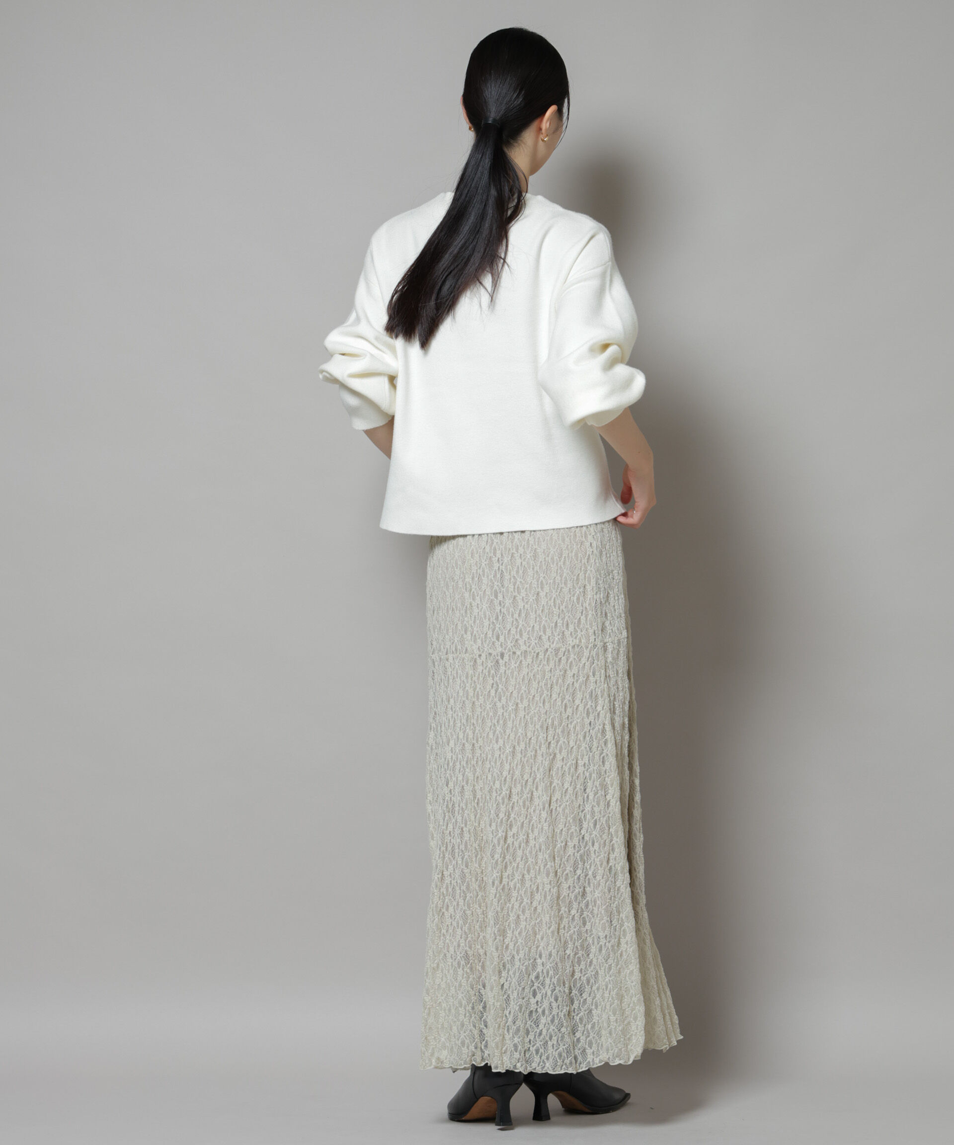 nano･universe「ミラノリブパールニットプルオーバー」|ニット・セーター|