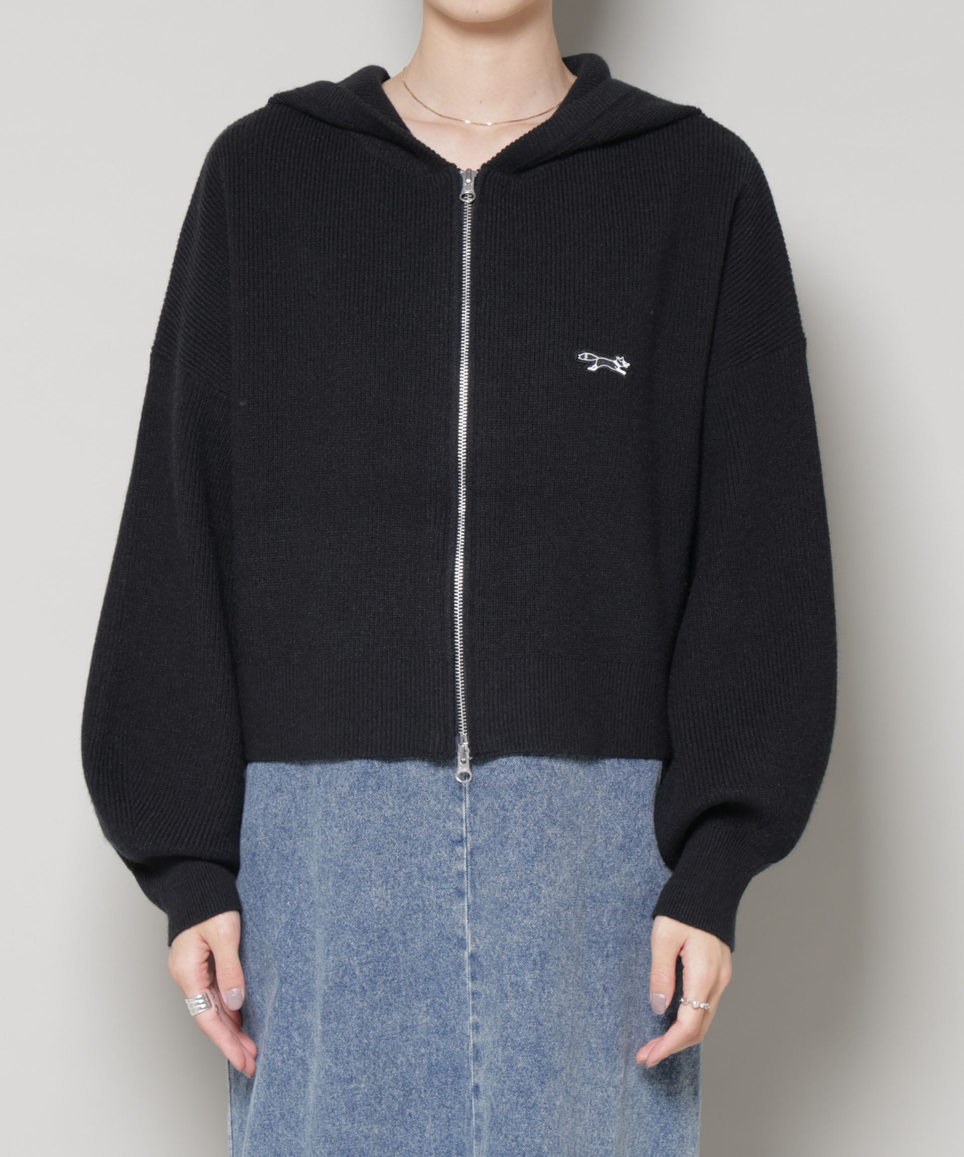 nano･universe「PENNEYS別注TheFOXニットフーディー」|ニット・セーター|