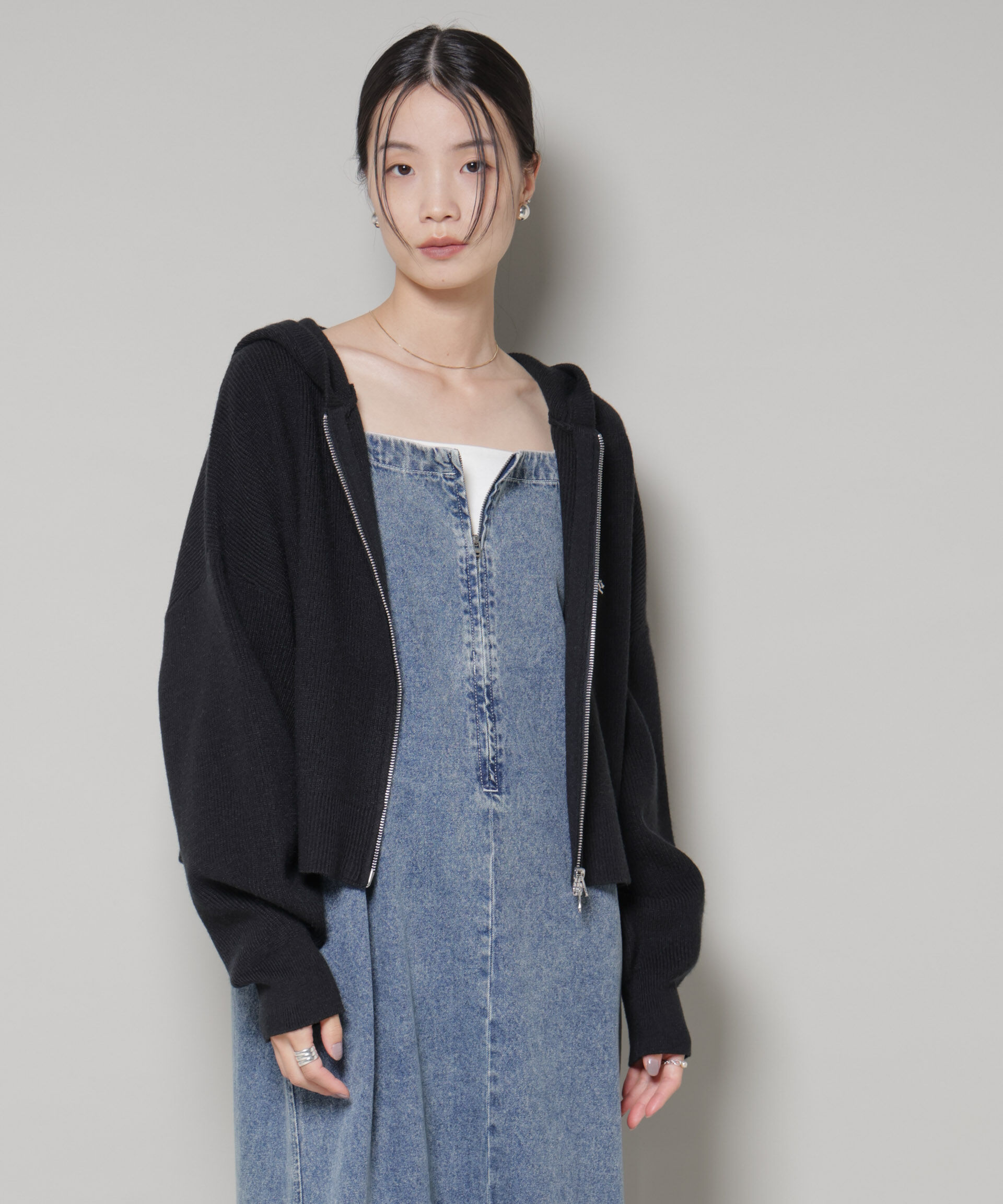 nano･universe「PENNEYS別注TheFOXニットフーディー」|ニット・セーター|