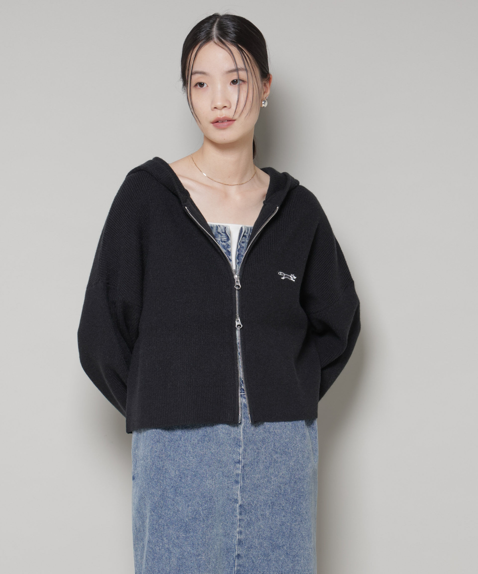 nano･universe「PENNEYS別注TheFOXニットフーディー」|ニット・セーター|