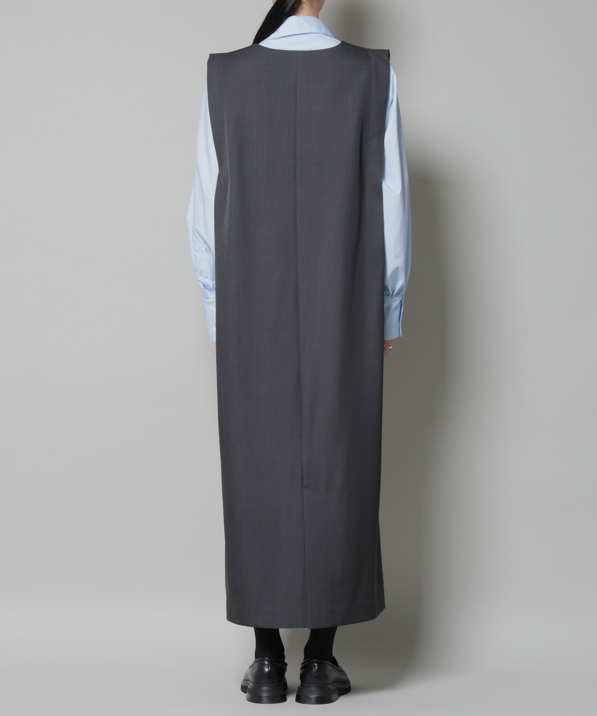 nano･universe「ショルダータックVネックワンピース」|ワンピース|