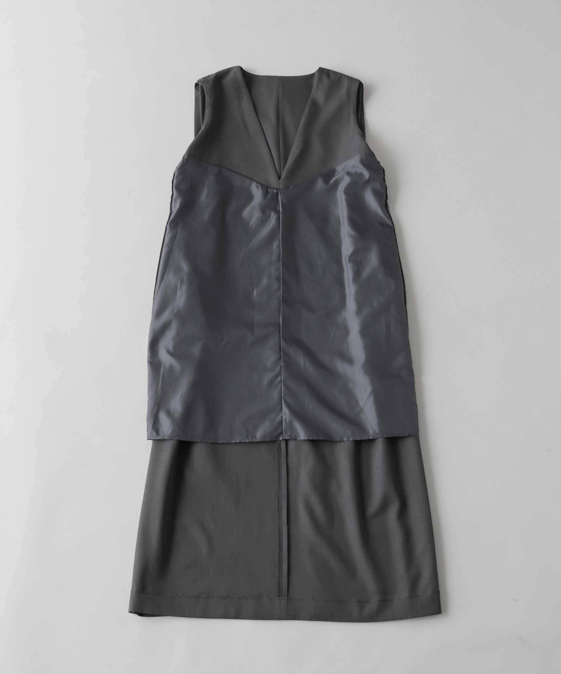 nano･universe「ショルダータックVネックワンピース」|ワンピース|