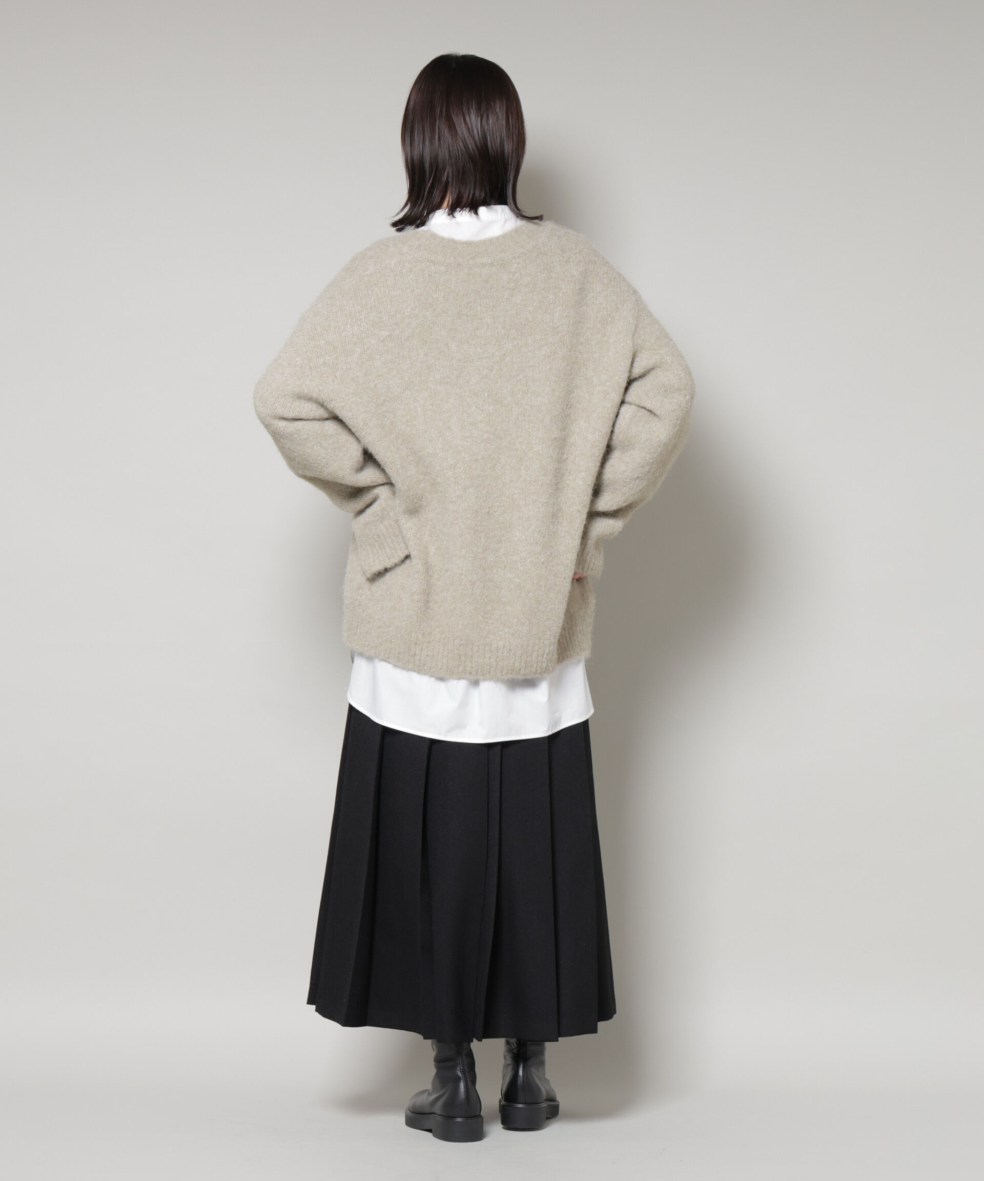 nano･universe「深Vネックオーバーニットプルオーバー」|ニット・セーター|