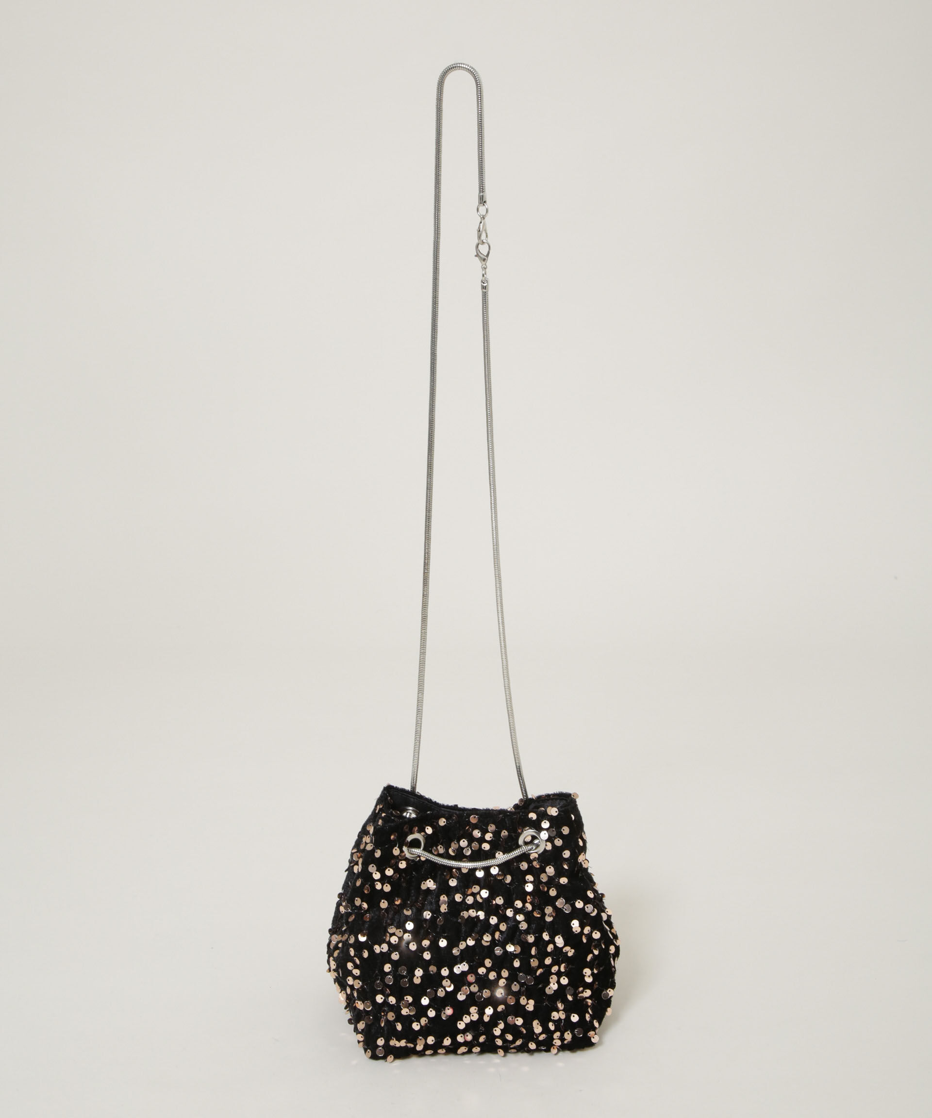 nano･universe「スパンコール巾着バッグ」|ショルダー・メッセンジャー|
