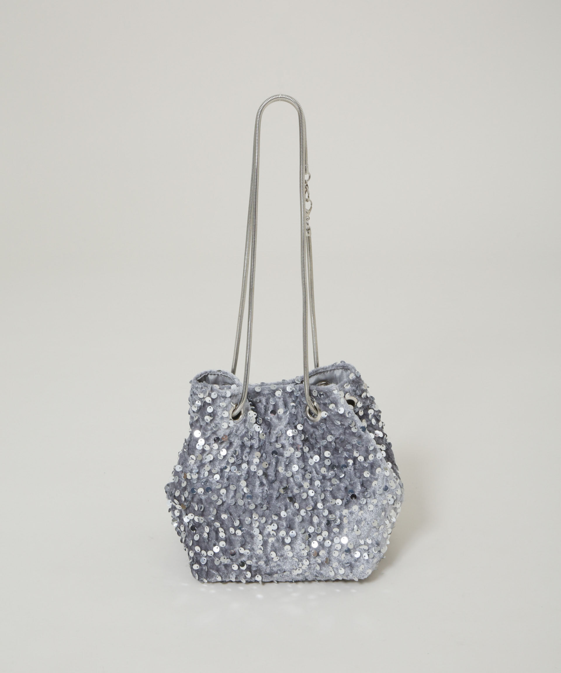 nano･universe「スパンコール巾着バッグ」|ショルダー・メッセンジャー|