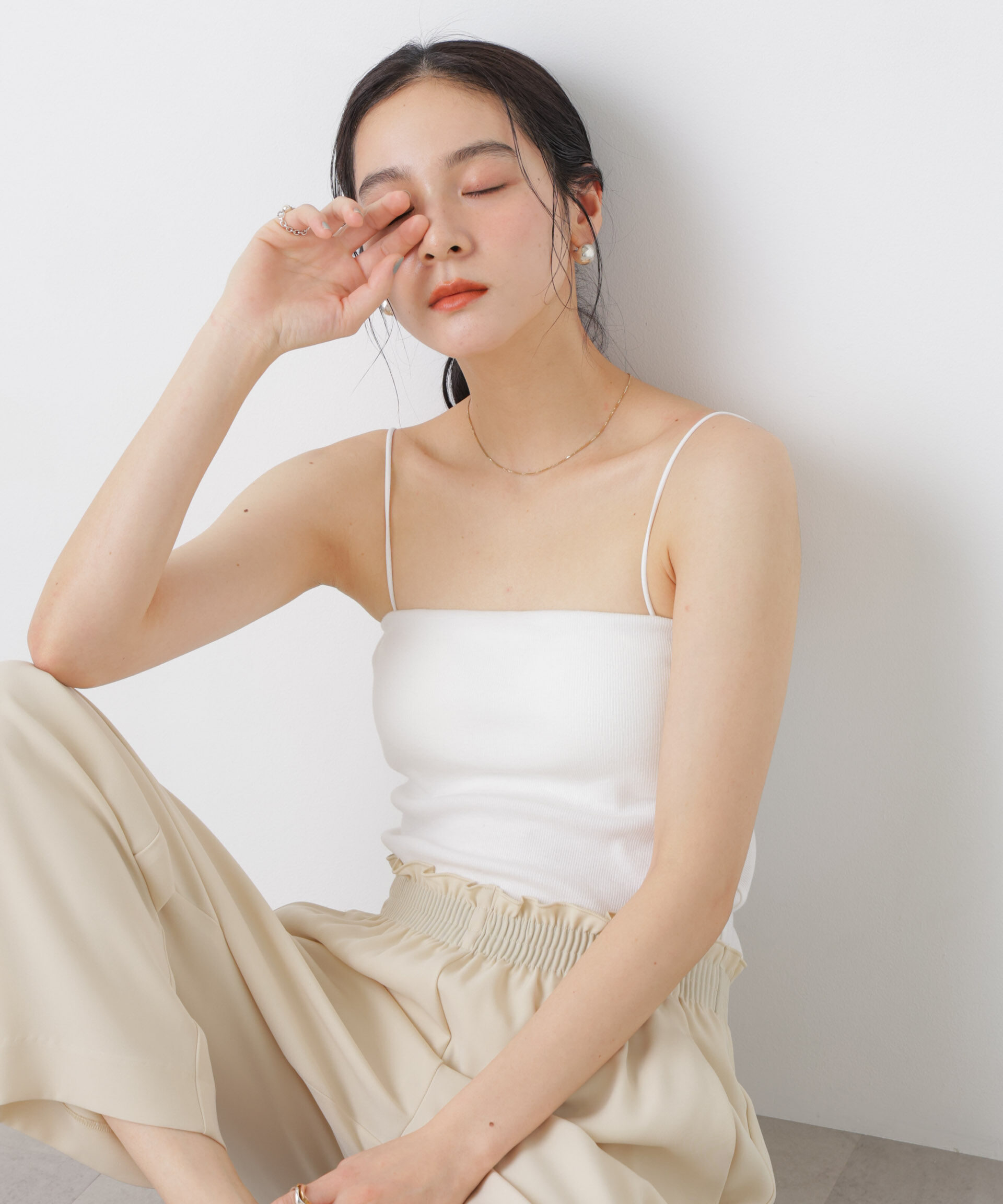 nano･universe「カップ付き2wayキャミベアトップ」|Tシャツ・カットソー|