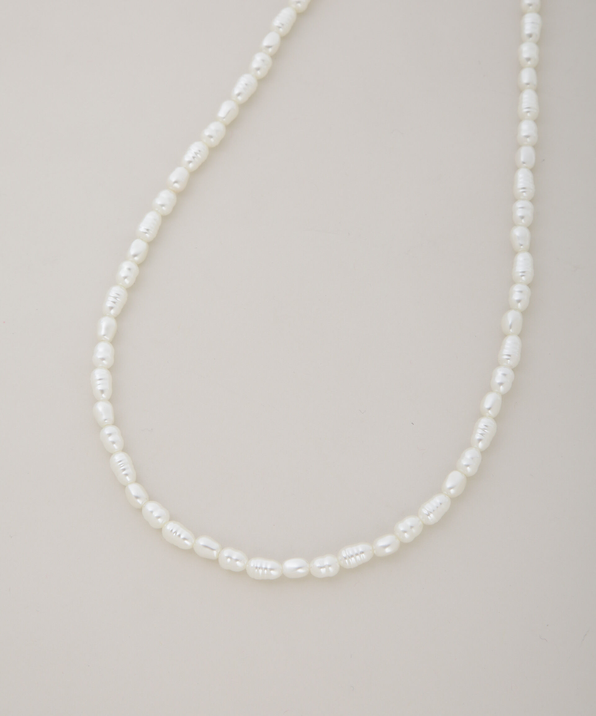 nano･universe「フェイクバロックパール1連ネックレス」|ネックレス|