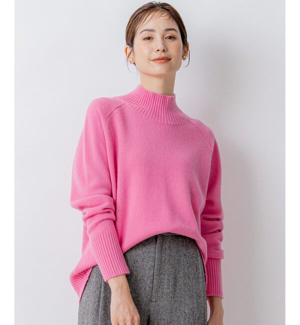 組曲「【8色展開・WEB限定】ウールカシミヤミックス ハイネック ニット」|ニット・セーター|ﾛｰｽﾞﾋﾟ