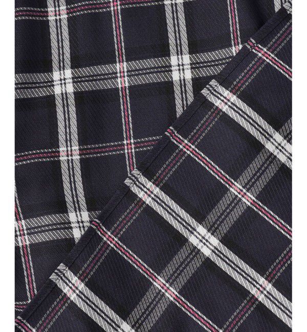 組曲「【WEB限定】シアーツイルチェック チュニックブラウス」|シャツ・ブラウス|