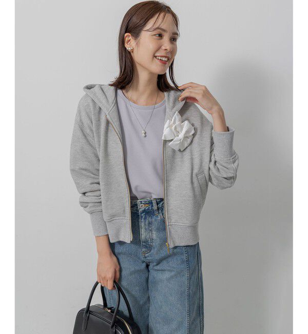 組曲「ロゴ刺繍入り裏毛パーカー」|パーカー|