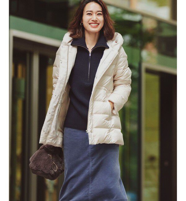 23区「【洗える】シレータフタ ショート ダウンコート」|ダウン|