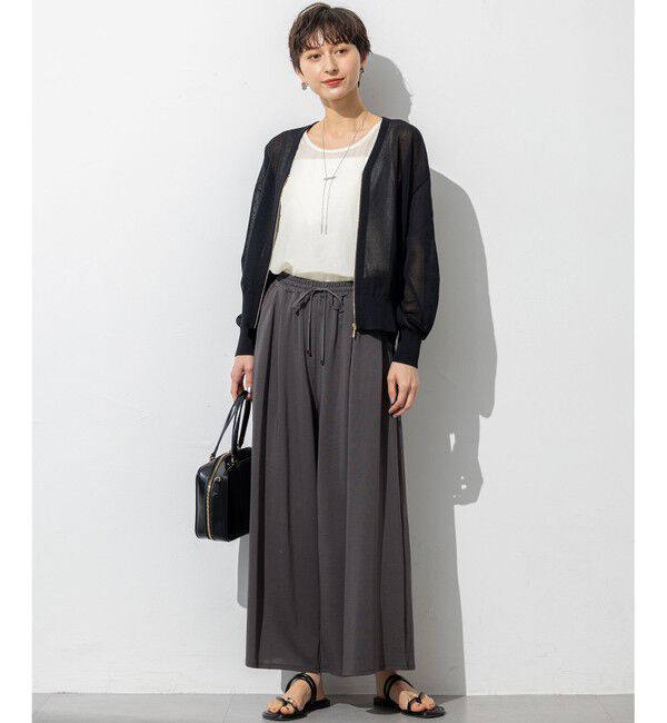 23区「【SLOW/一部店舗限定】ブライトヴィンテージクロス ノースリーブ ブラウス」|シャツ・ブラウス|