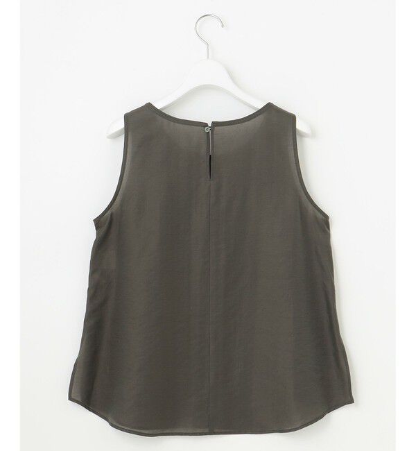 23区「【SLOW/一部店舗限定】ブライトヴィンテージクロス ノースリーブ ブラウス」|シャツ・ブラウス|