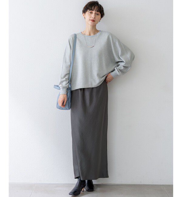 23区「【洗える】シャイニーコットンテリー ドルマン スウェット」|Tシャツ・カットソー|