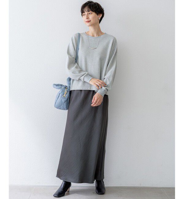 23区「【洗える】シャイニーコットンテリー ドルマン スウェット」|Tシャツ・カットソー|