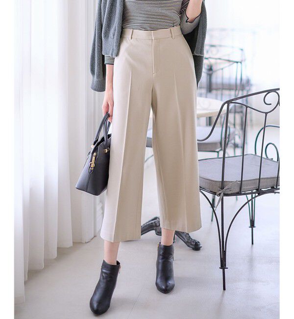 ANY SIS「【シリーズ累計7万本突破！】サーモ2WAYストレッチ ワイドパンツ」|その他|アイボリー