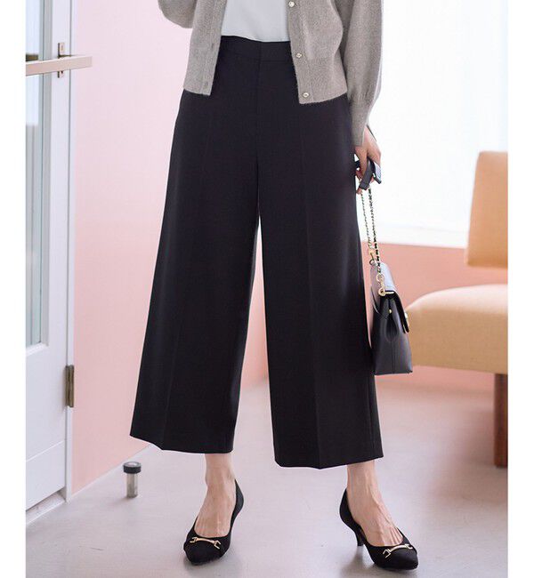 ANY SIS「【シリーズ累計7万本突破！】サーモ2WAYストレッチ ワイドパンツ」|その他|ブラック