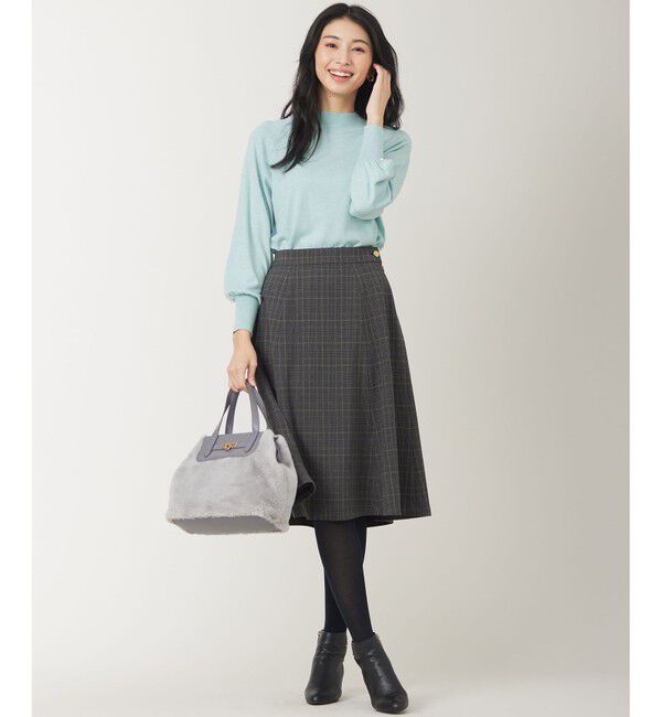 ANY SIS「【洗える】カシミヤブレンドパフ袖 ニット」|ニット・セーター|