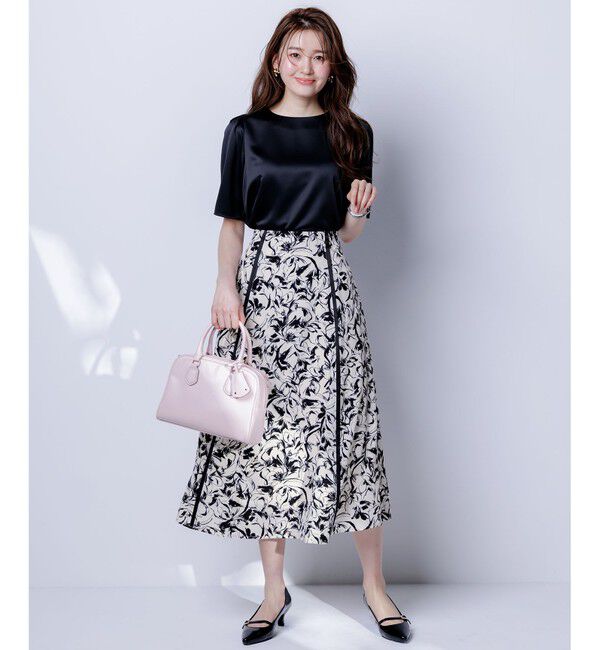 ANY SIS「【洗える】サテン プルオーバー」|Tシャツ・カットソー|