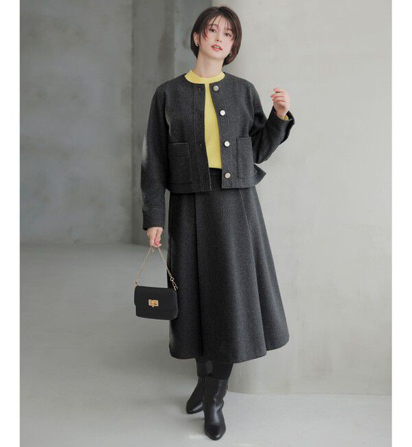 ANY SIS「【2SET】ジャケット &times; フレアスカート セット」|スーツ|