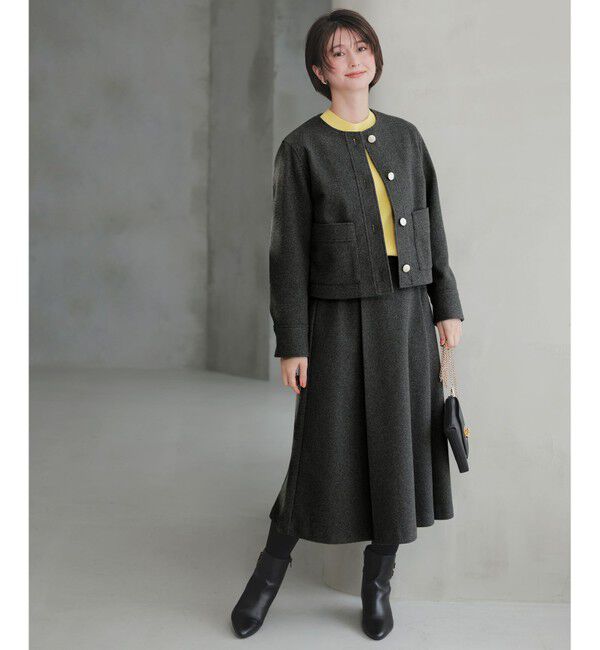 ANY SIS「【2SET】ジャケット &times; フレアスカート セット」|スーツ|