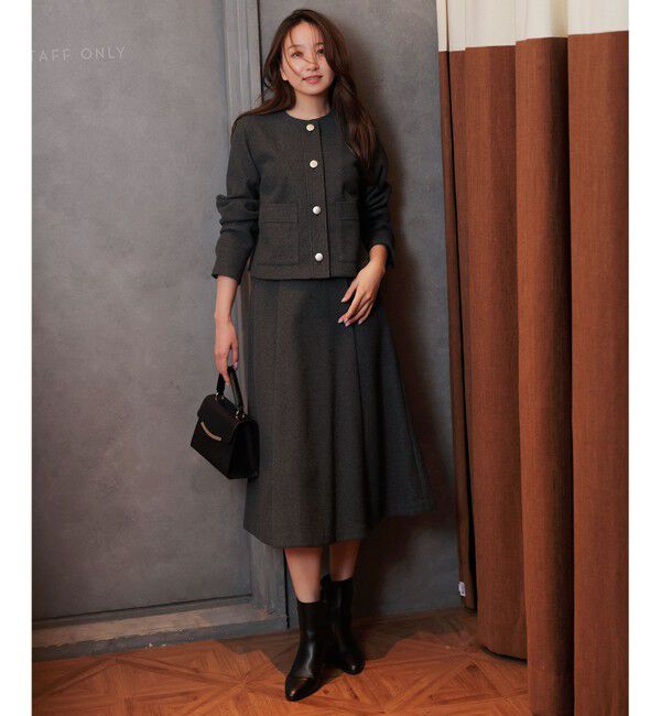 ANY SIS「【2SET】ジャケット &times; フレアスカート セット」|スーツ|