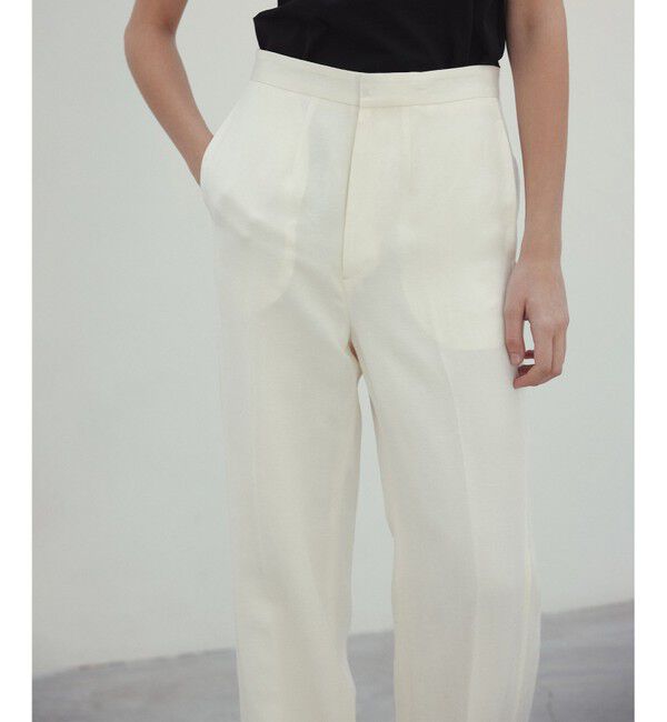 BEIGE,「【洗える】BERNARD / リネンストレートフルレングスパンツ」|その他|