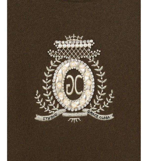 Grace Class「エンブレム刺繍ニットトップ」|ニット・セーター|