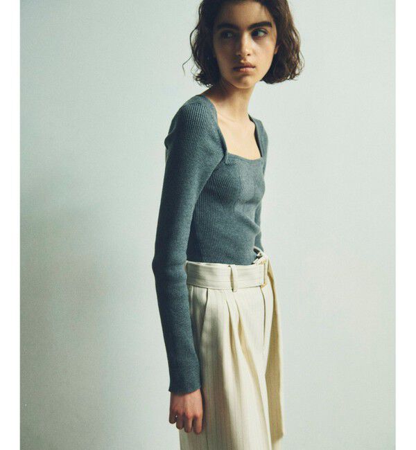 Grace Class「スクエアネックリブトップ」|ニット・セーター|