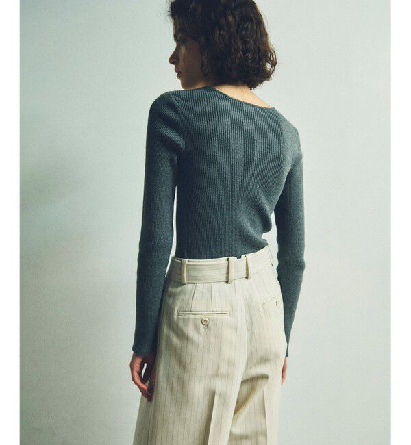 Grace Class「スクエアネックリブトップ」|ニット・セーター|