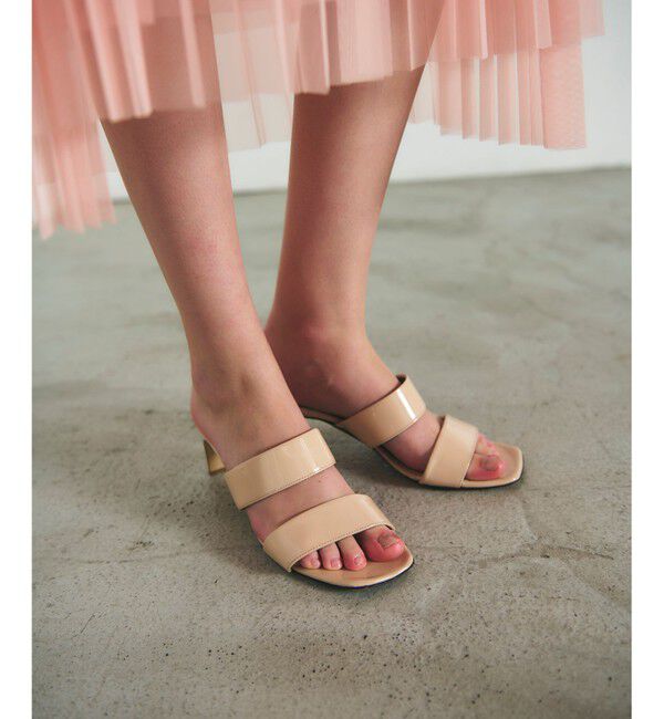 GRACE CONTINENTAL「CORSO ROMA パテントサンダル」|サンダル|