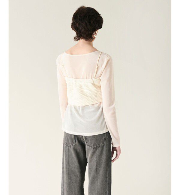 GRACE CONTINENTAL「ニットライクレースビスチェ」|その他|