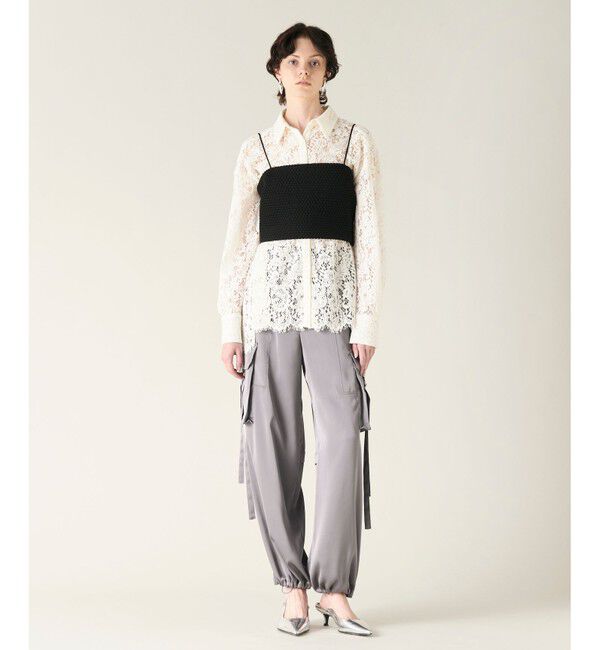 GRACE CONTINENTAL「ニットライクレースビスチェ」|その他|