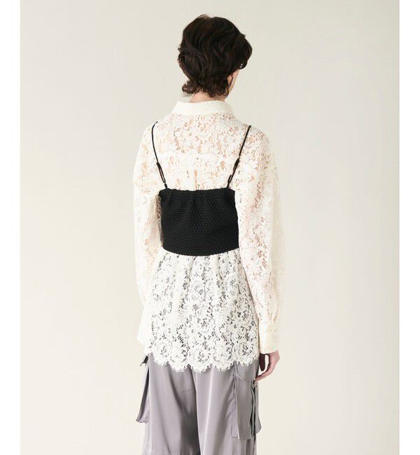 GRACE CONTINENTAL「ニットライクレースビスチェ」|その他|