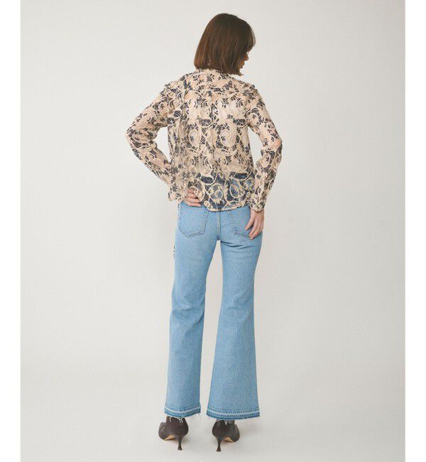 GRACE CONTINENTAL「フレアデニムパンツ」|デニム|