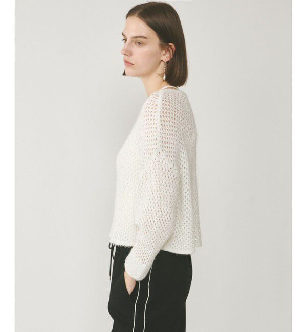  「スパンメッシュニットトップ」|ニット・セーター|