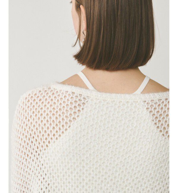  「スパンメッシュニットトップ」|ニット・セーター|
