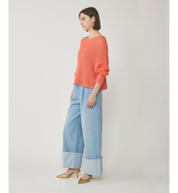  「スパンメッシュニットトップ」|ニット・セーター|