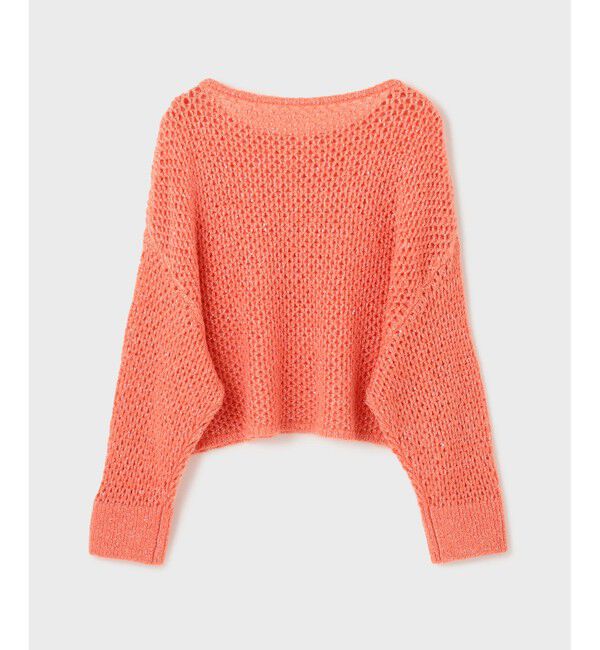  「スパンメッシュニットトップ」|ニット・セーター|