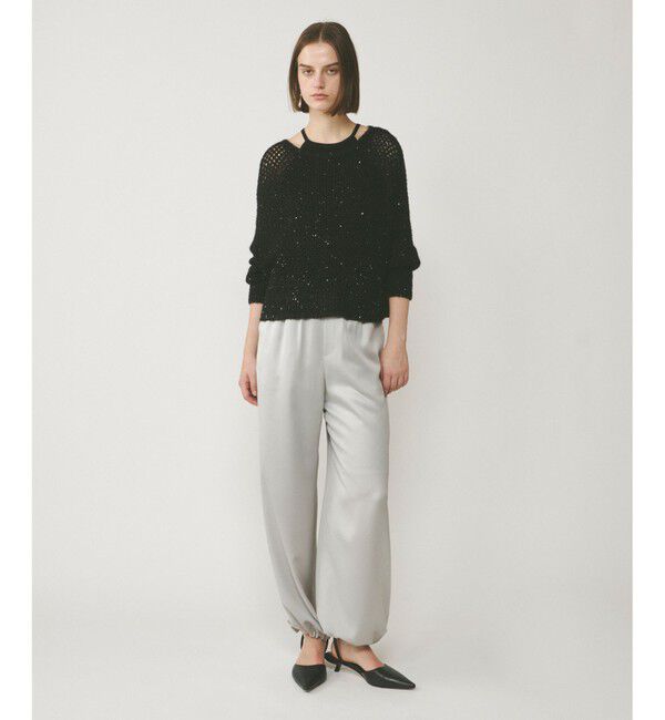  「スパンメッシュニットトップ」|ニット・セーター|