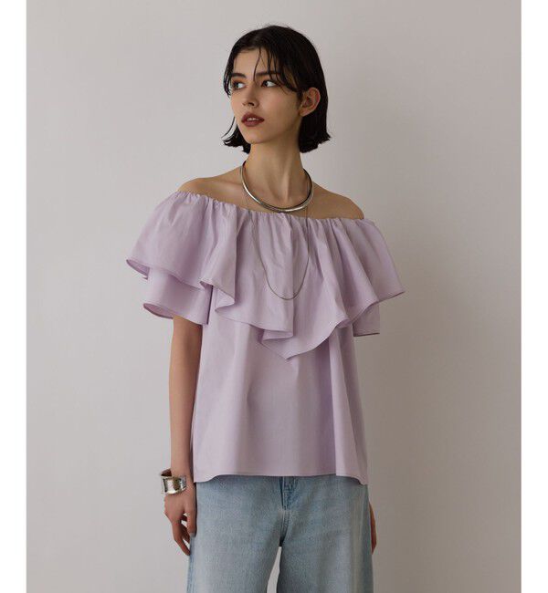 Diagram「フリルオフショルトップ」|その他|ラベンダー