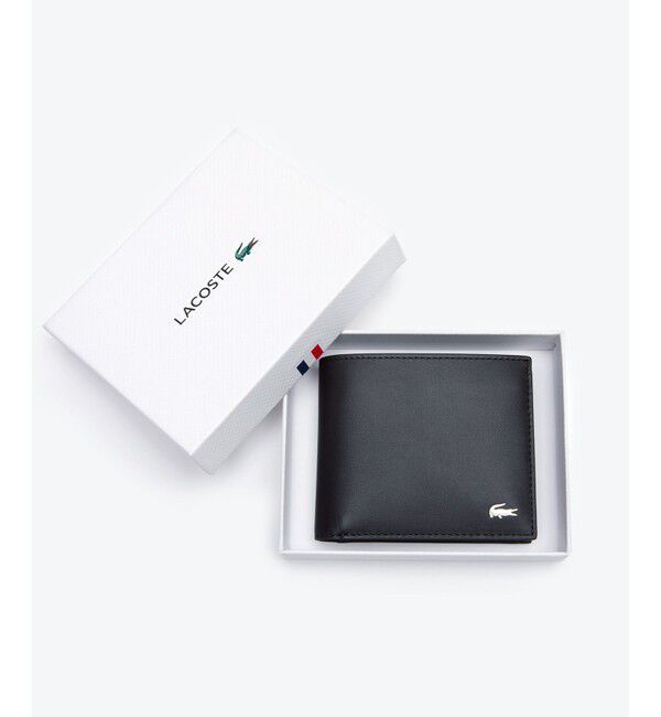 LACOSTE「FG 2つ折り財布」|コインケース|ダークブラウン