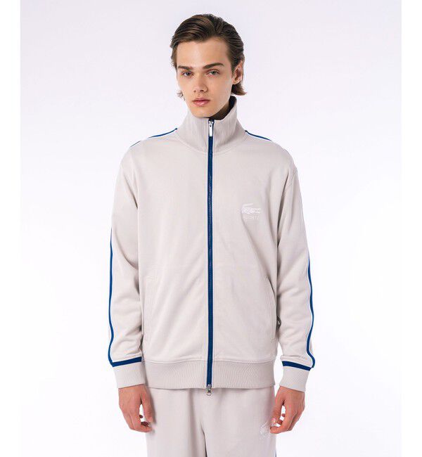 LACOSTE「ショルダーラインスウェットトラックジャケット」|スウェット・ジャージ|ストーン