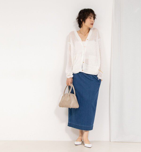 Rie Miller「【RM denim】スリットタイトデニムスカート」|タイト|